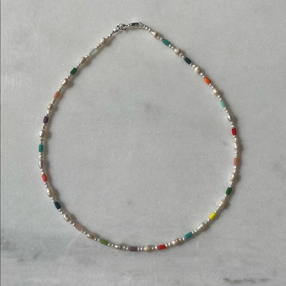 Handmade pearl necklace